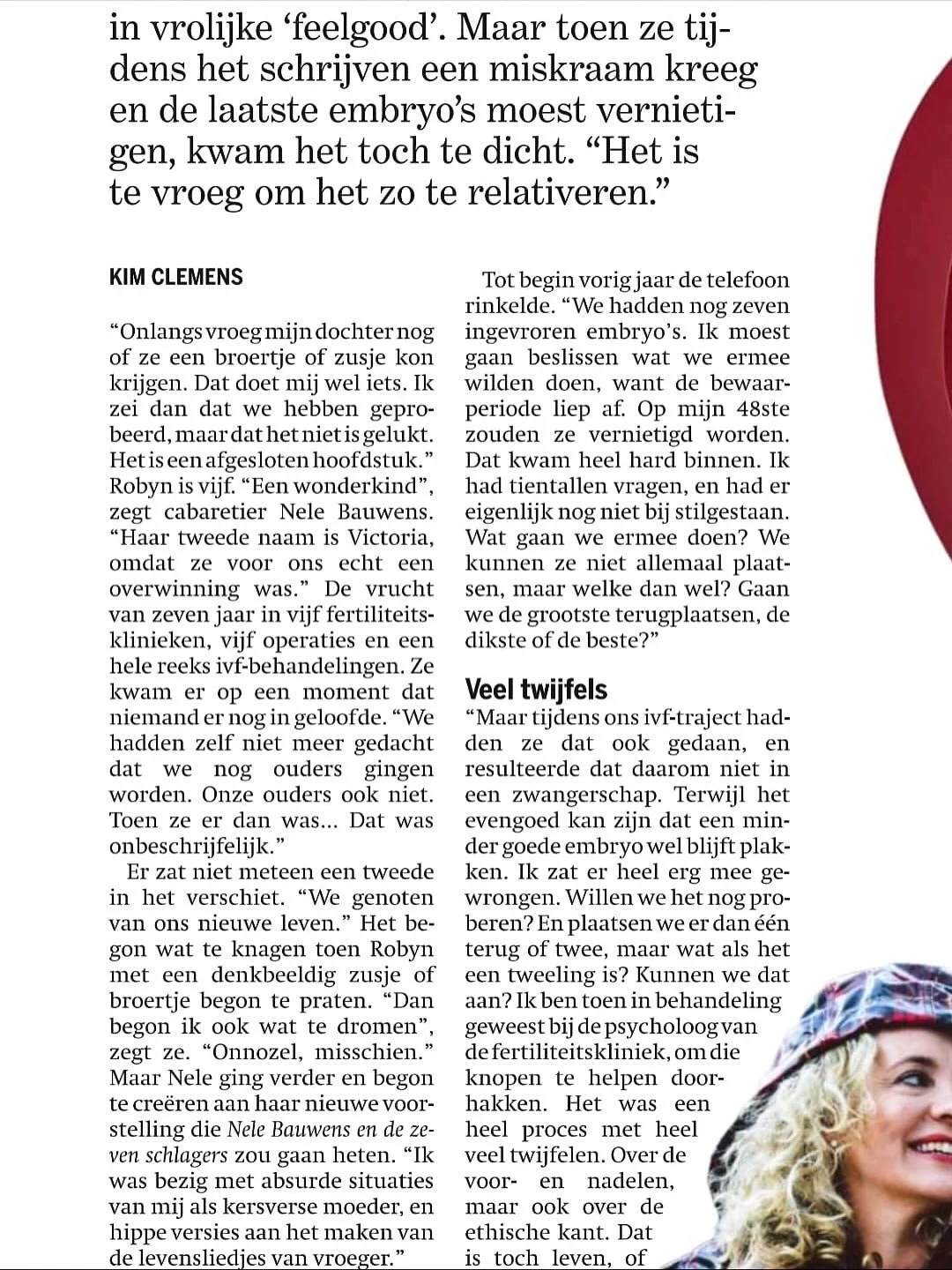 Thanks to @kimcle voor dit bespreekbaar te maken. De moeilijke keuze omtrent ingevroren embryo&rsquo;s viel mij zwaar en het zou fijn zijn voor vele vrouwen onder ons hier meer ondersteuning voor te krijgen. Gelukkig is er nu mijn nieuwe show die me 