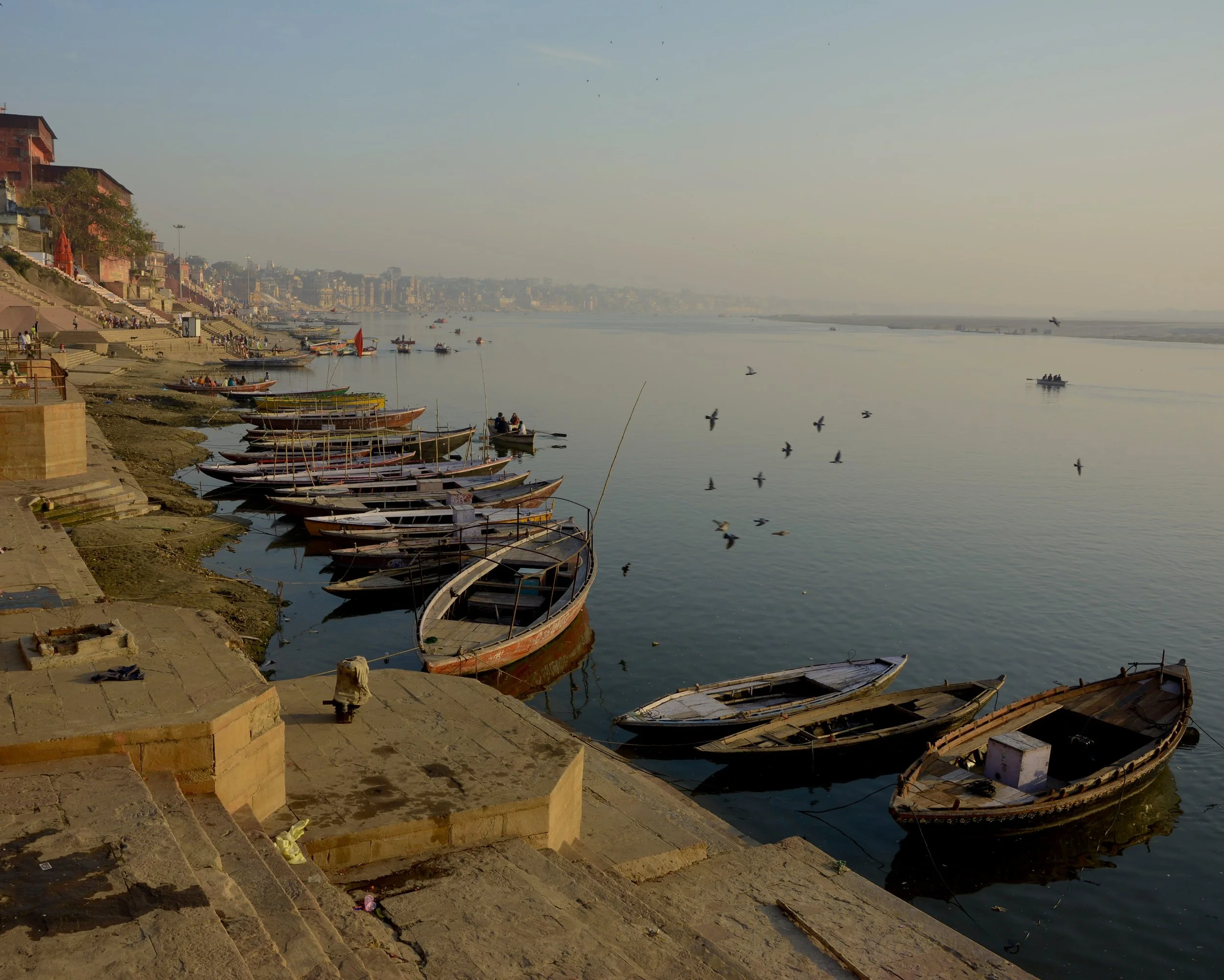 The boats of Varanasi.