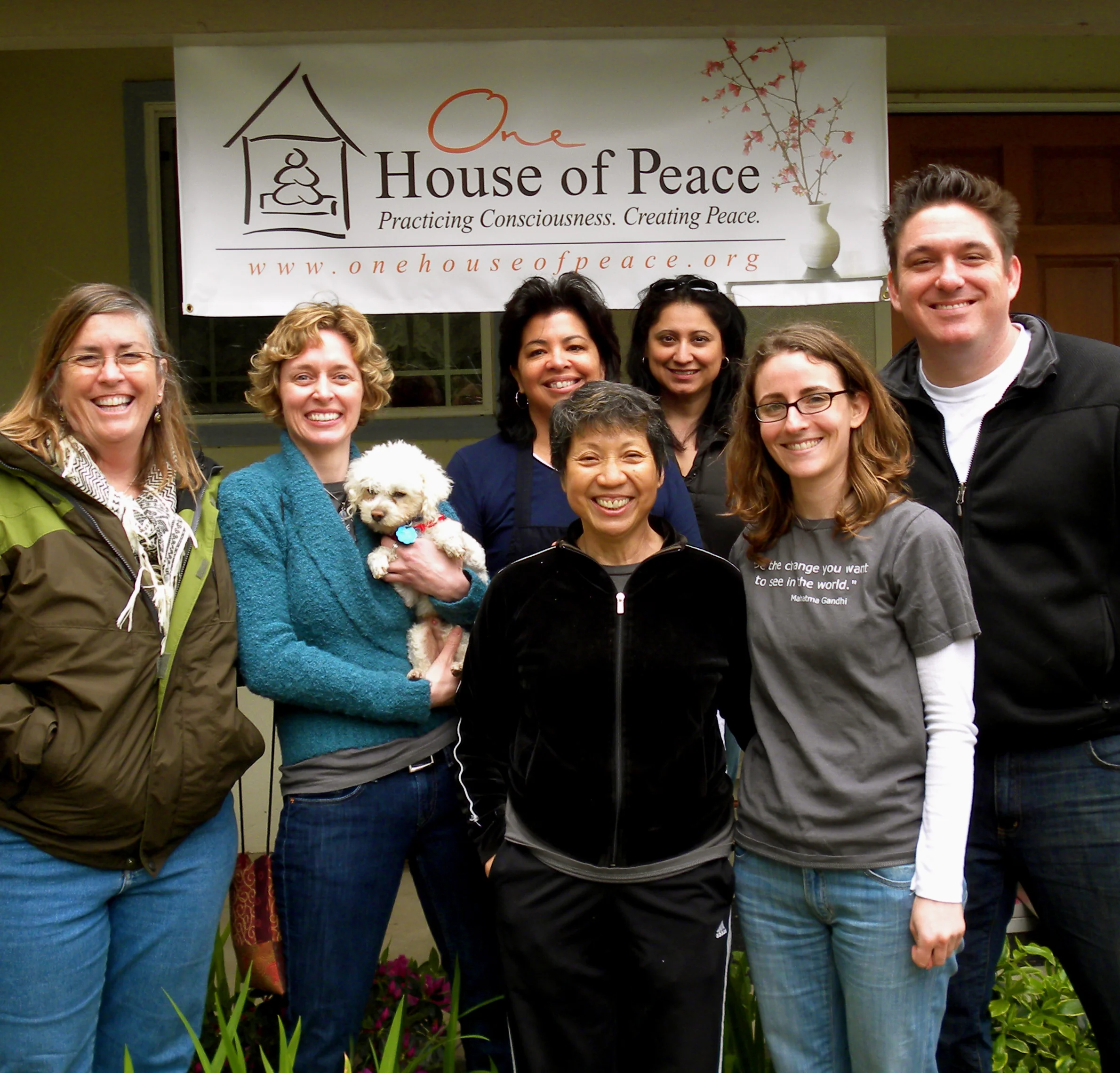 Folks from the One House of Peace community in 2010 in Sacramento, CA.