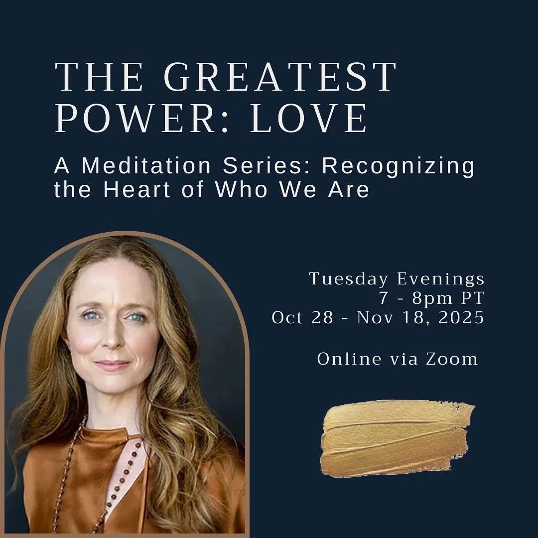 💫The Greatest Power: Love 
💛A MEDITATION SERIES: RECOGNIZING THE HEART OF WHO WE ARE

⏰Tuesday evenings, 7 - 8pm PT
📅October 28 - November 18, 2025
📍ONLINE VIA ZOOM

This is the last call to sign up for Caverly&rsquo;s meditation series, The Grea
