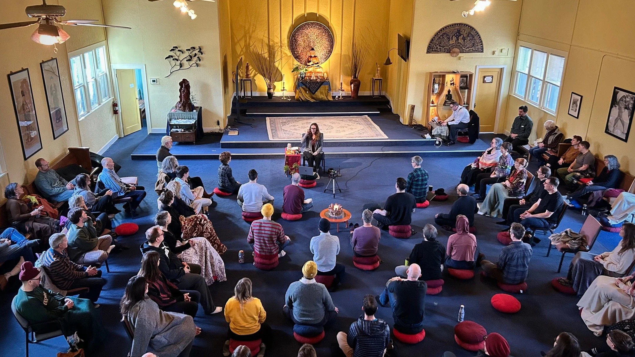 Caverly gathered with the Sangha this past weekend at Portland Insight Meditation Center to explore conscious intentions for the year ahead.

In the midst of everything unfolding in our world right now, it felt particularly meaningful to be in commun