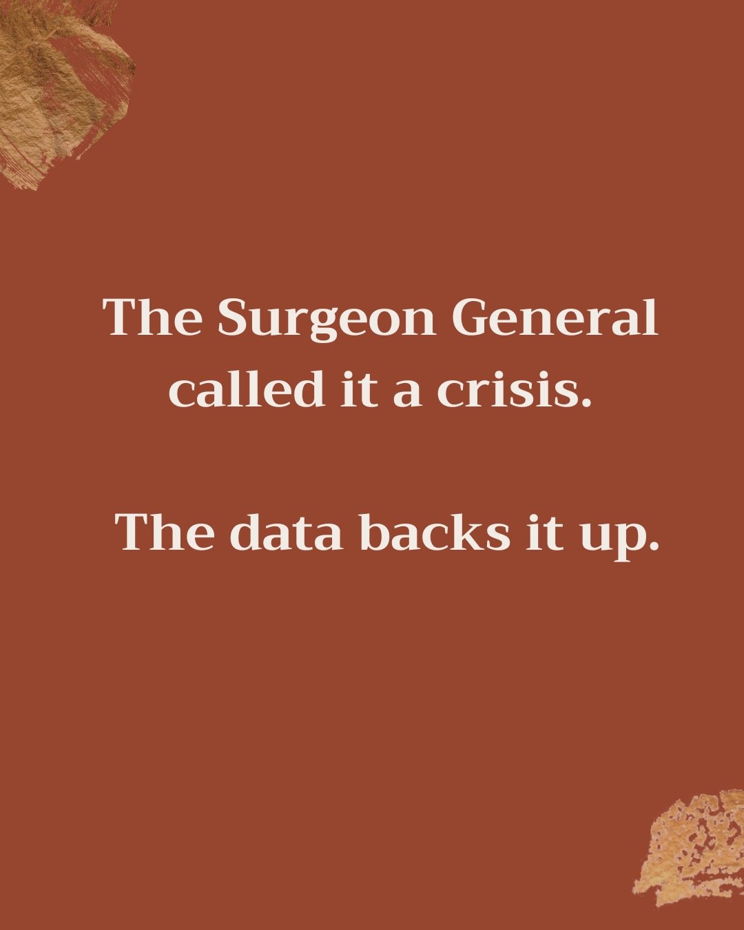The Surgeon General called it a crisis. The data backs it up.

1 in 5 teens. Anxiety. Every day.

They're carrying more than we did at their age &mdash; social media, school shootings, climate anxiety, a world that doesn't slow down. And most of them
