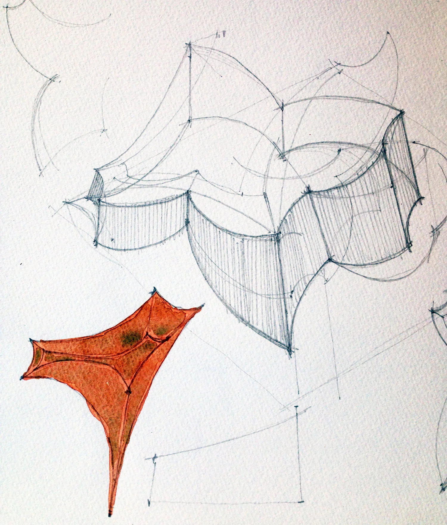 Sketchbook sculptural studies