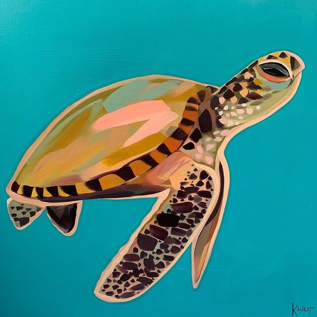 Swimmingly
20x20
Oil on canvas
Available online and Ballyhoo Art Festival 3/7, 3/8 Gulf Shores, Alabama
kellywest.org 
#allaprima #impressionism #seaturtle #artwork #sealifeart #gulfcoastart #kwest #oilpainting #artist #seaturtleart #animalportrait