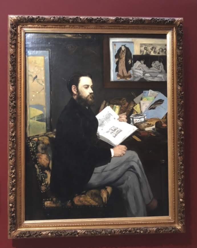 Portrait of Émile Zola by Manet — Bleu Blonde Rouge