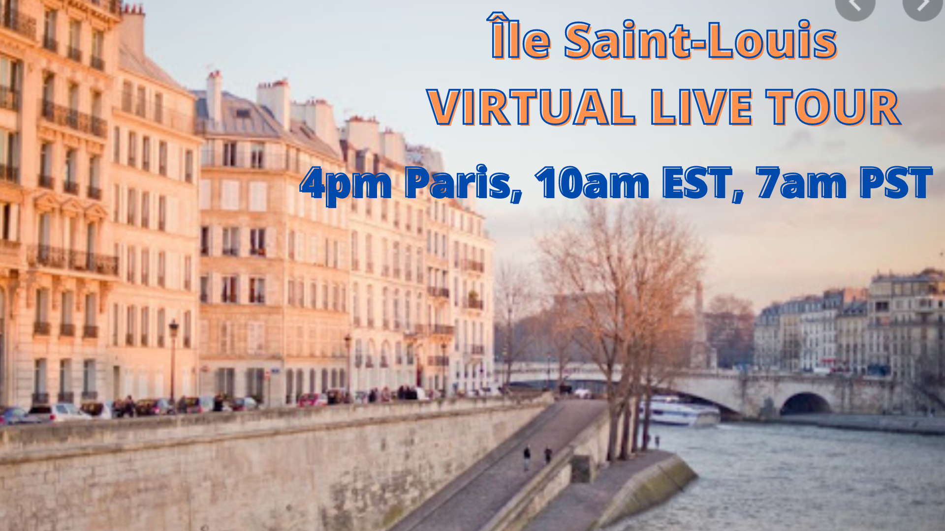Ile Saint Louis Live Paris Walk 