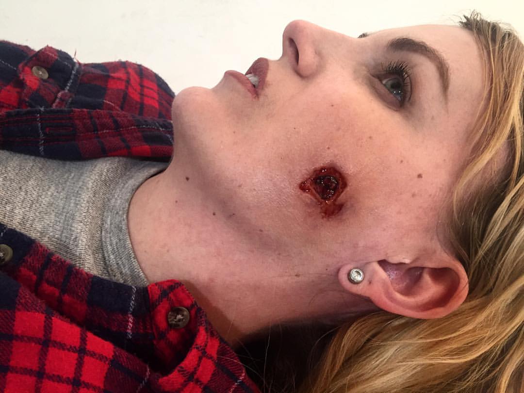  Clean bullet hole for PTM  Makeup Artist: Hannah Reed 
