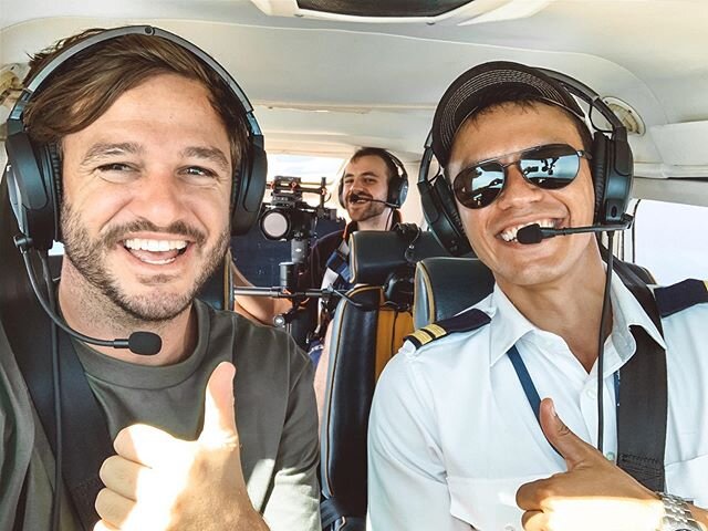 We had a great morning filming with @josh.catalano and the team from Firey Productions for Channel 7&rsquo;s Caravan and Camping WA 🛩☀️🎥 Stay tuned to see us show off Shark Bay from the sky!