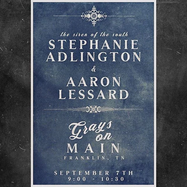 TONIGHT! We will be at @graysfranklin for the first time, debuting new music for y’all! We would love to see many new and familiar faces in the audience. Show starts at 9pm (September 7th).. see you soon 🙏 #downtownfranklintn #visitfranklintn #graysonmain #franklintennessee ... and be sure to follow my new duo project @ataleoftwomusic 🙏