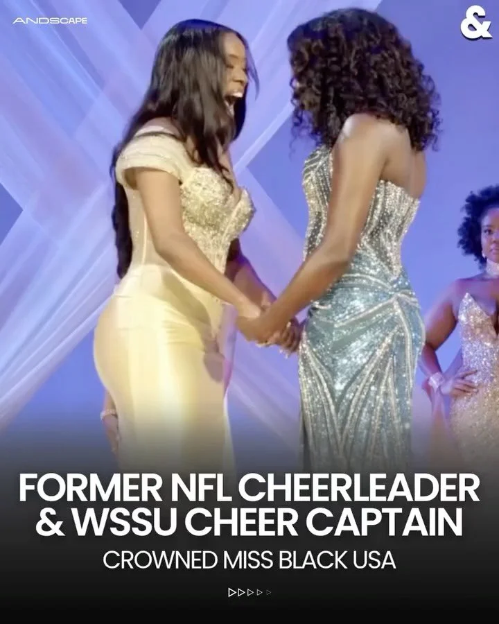 @brandicrystal_ is THE moment ✨ She&rsquo;s the former @wssu1892 Cheer Captain and a former cheerleader for the @panthers 🖤 

🎥: @officialmsblackusa #blackgirlscheer #mrspageants