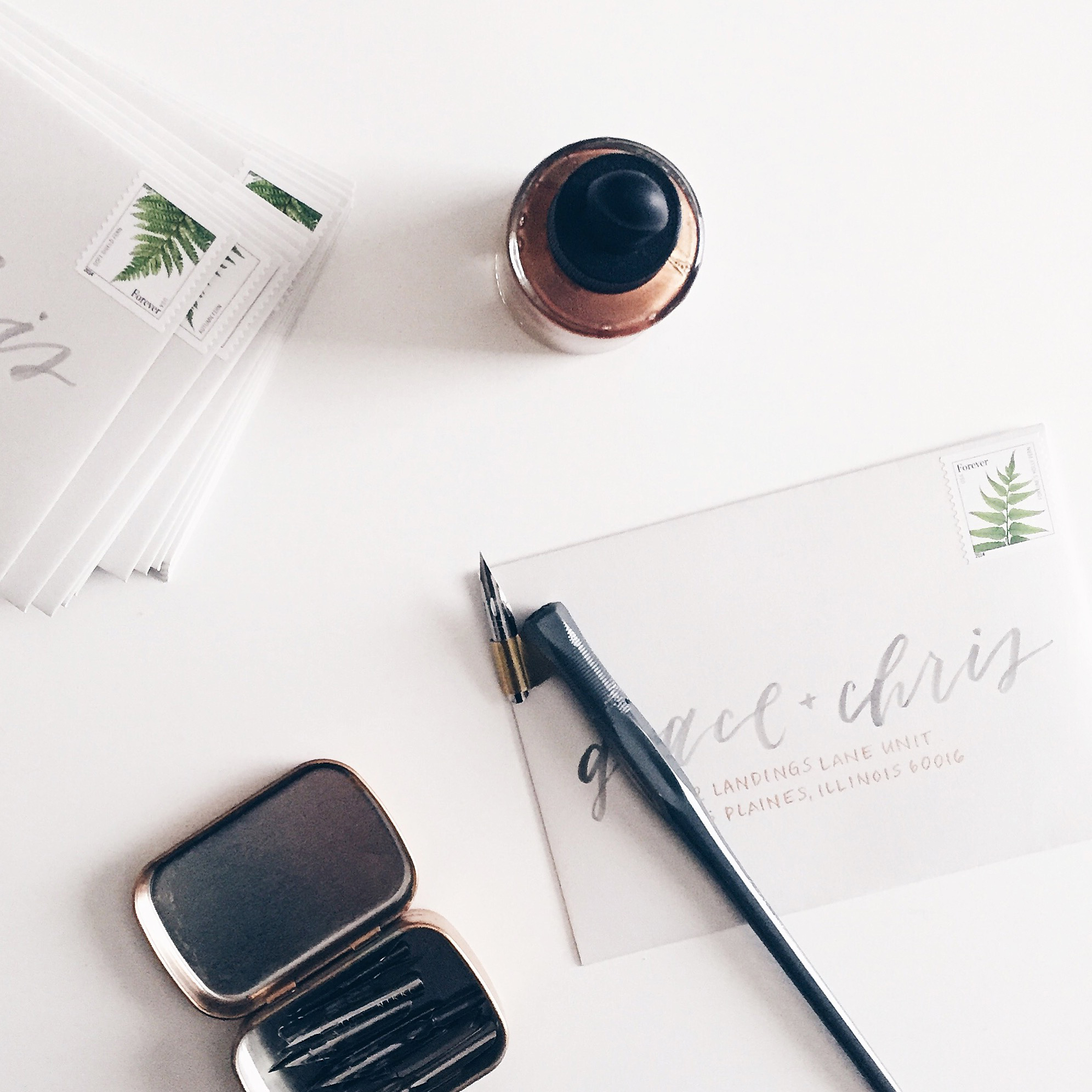 HOW TO: Use Bleedproof White Ink for Pointed Pen Calligraphy