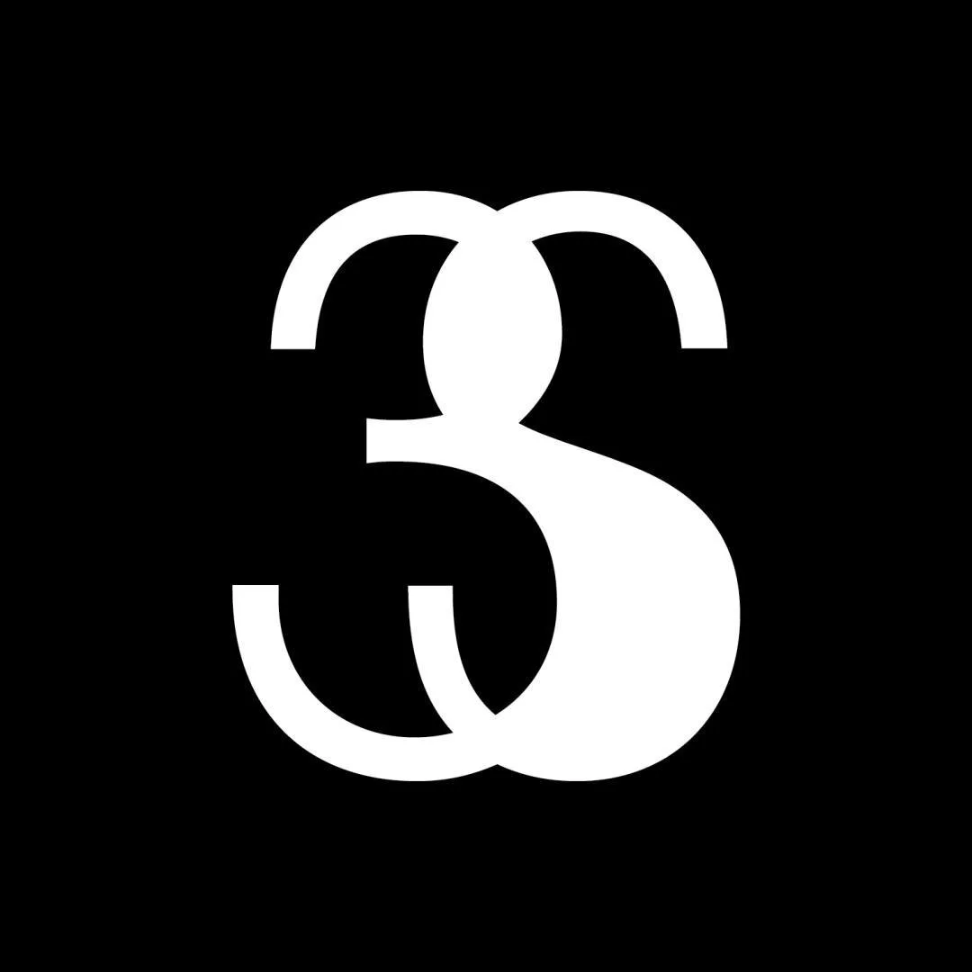 For today's #TDT, a logo for an organization that had a &quot;3&quot; and an &quot;S&quot; in their name. I love the overlap, how the 3 and the S line up just right, and the negative space between the two digits. #turneddowntuesday