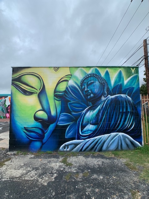 Buddha Mural at Dandyland Tattoo