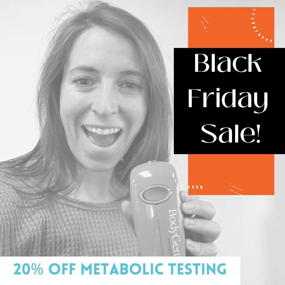 🔊ANNOUNCING OUR #blackfridaysale ⁠
⁠
This week only!⁠
⁠
Get 20% off metabolic testing!!⁠
⁠
Want more info about the test? Check out the link in my bio⁠
⁠
Ready to commit? Click the link in the bio!⁠
⁠
#fueltothrive #blackfriday #smallbusinesssaturda