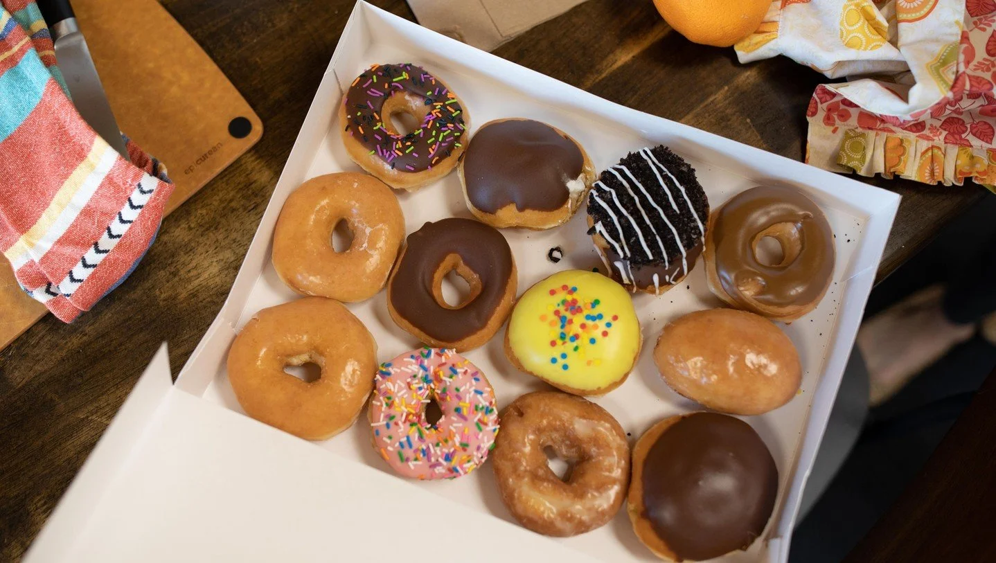 Yes, you can eat donuts and still feel good in your body. Nutrition isn&rsquo;t about cutting out your favorite foods&mdash;it&rsquo;s about finding balance and fueling in a way that supports your energy, health, and happiness. ✨ A box of donuts can 