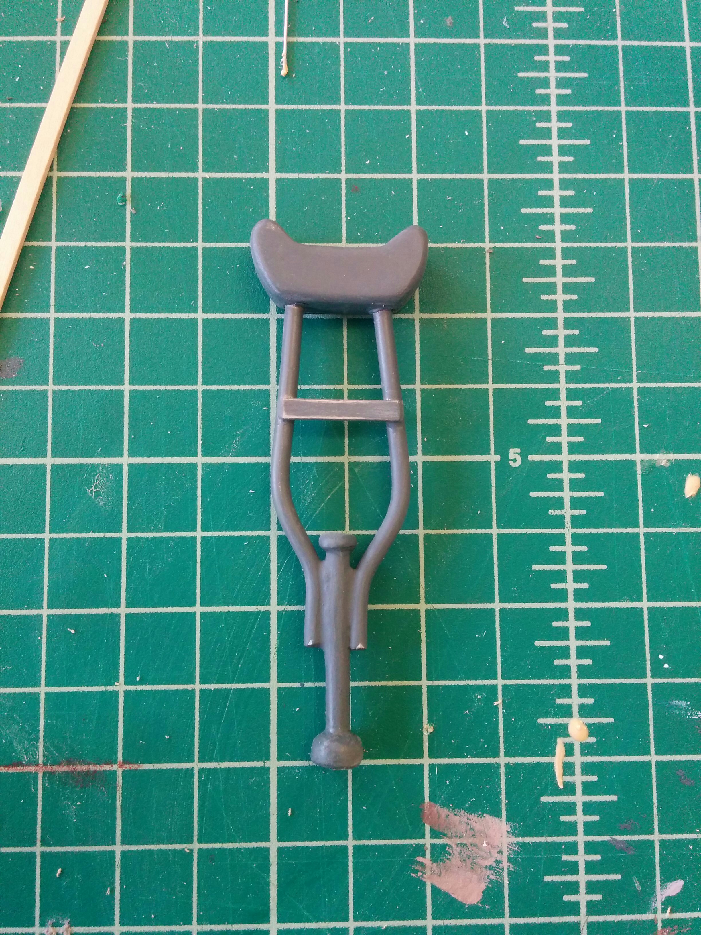  Crutch built for the Stinky character puppet.  