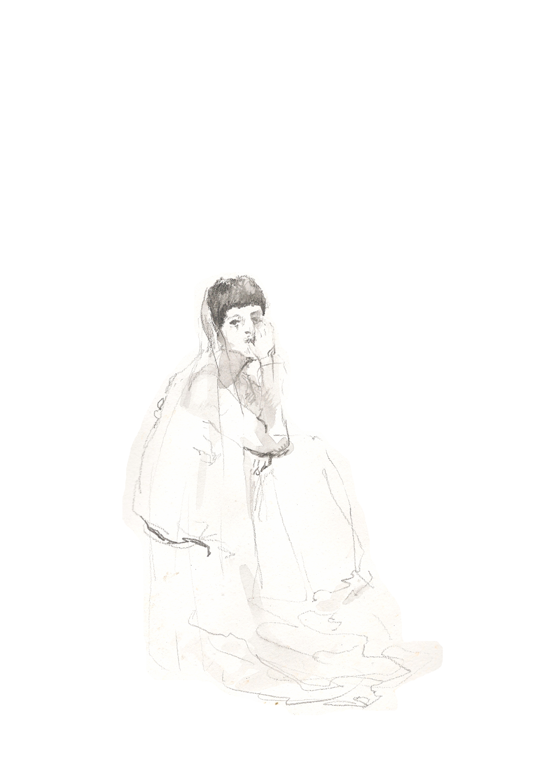 Ebony pencil and water soluble graphite 2017