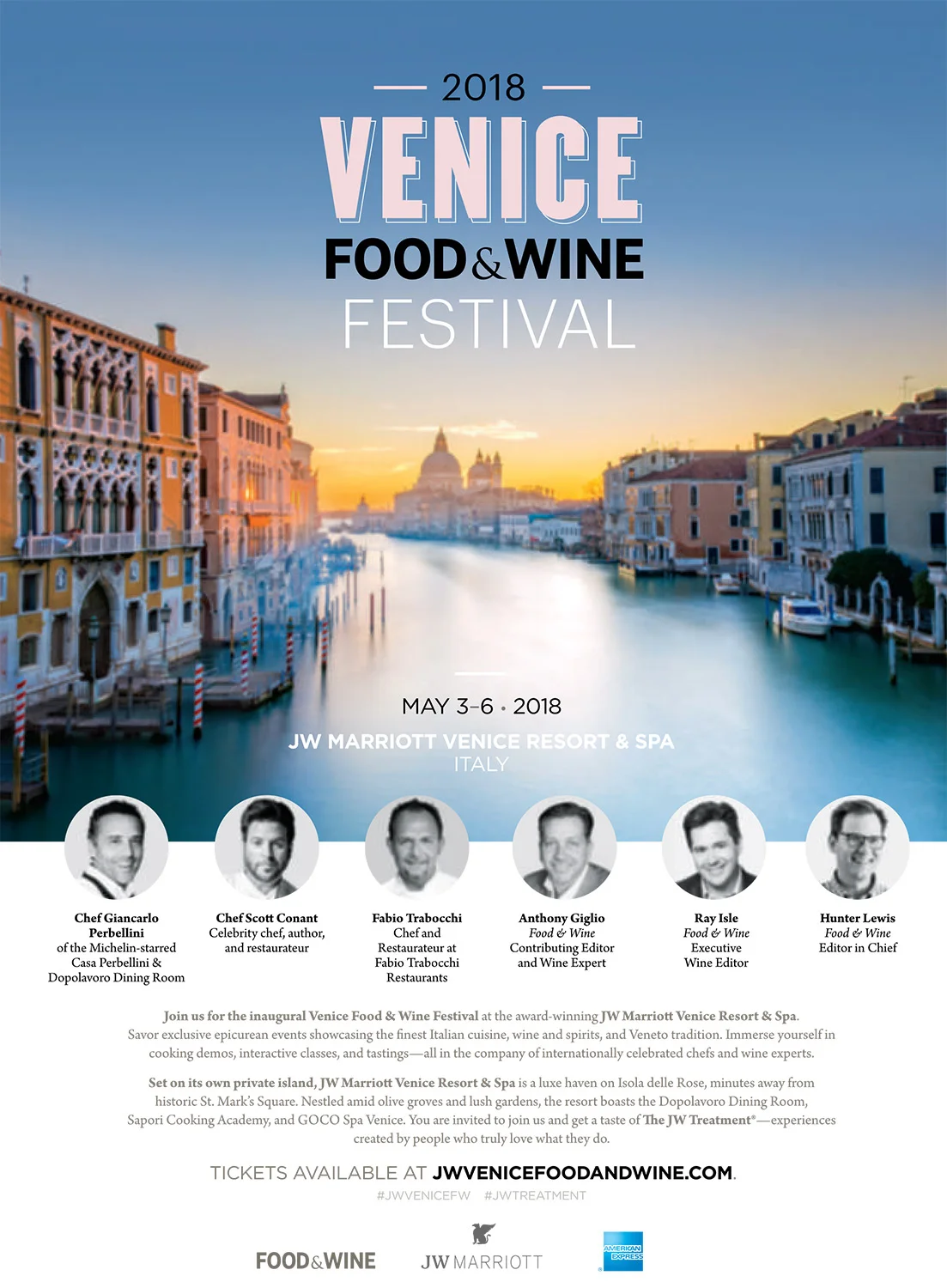 JW Marriott Venice Food & Wine Festival, Venice, Italy