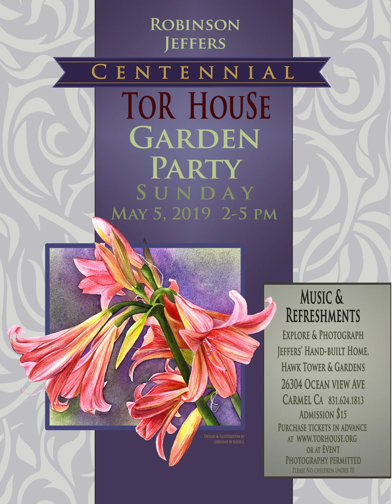 Annual Garden Party, First Sunday in May CANCELED