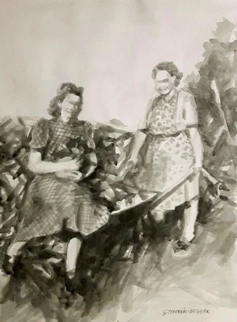 Svartvita minnen VIII - Watercolour