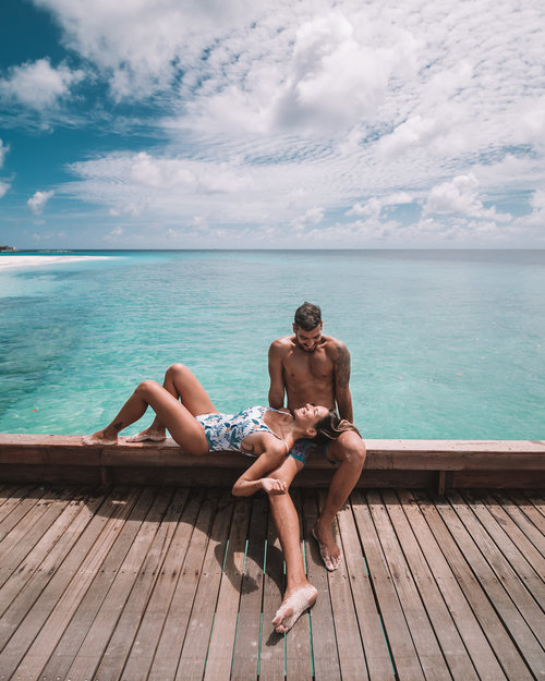 romantic couple honeymoon Maldives Leading Resort Park Hyatt Hadahaa