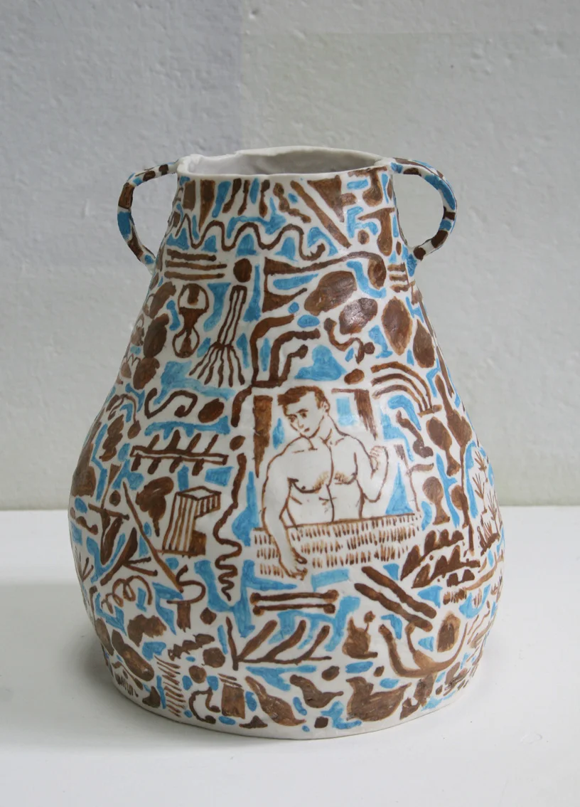 BENWELL. Stephen. VASE (2). 2007. earthenware. 21x18x19cm.jpg