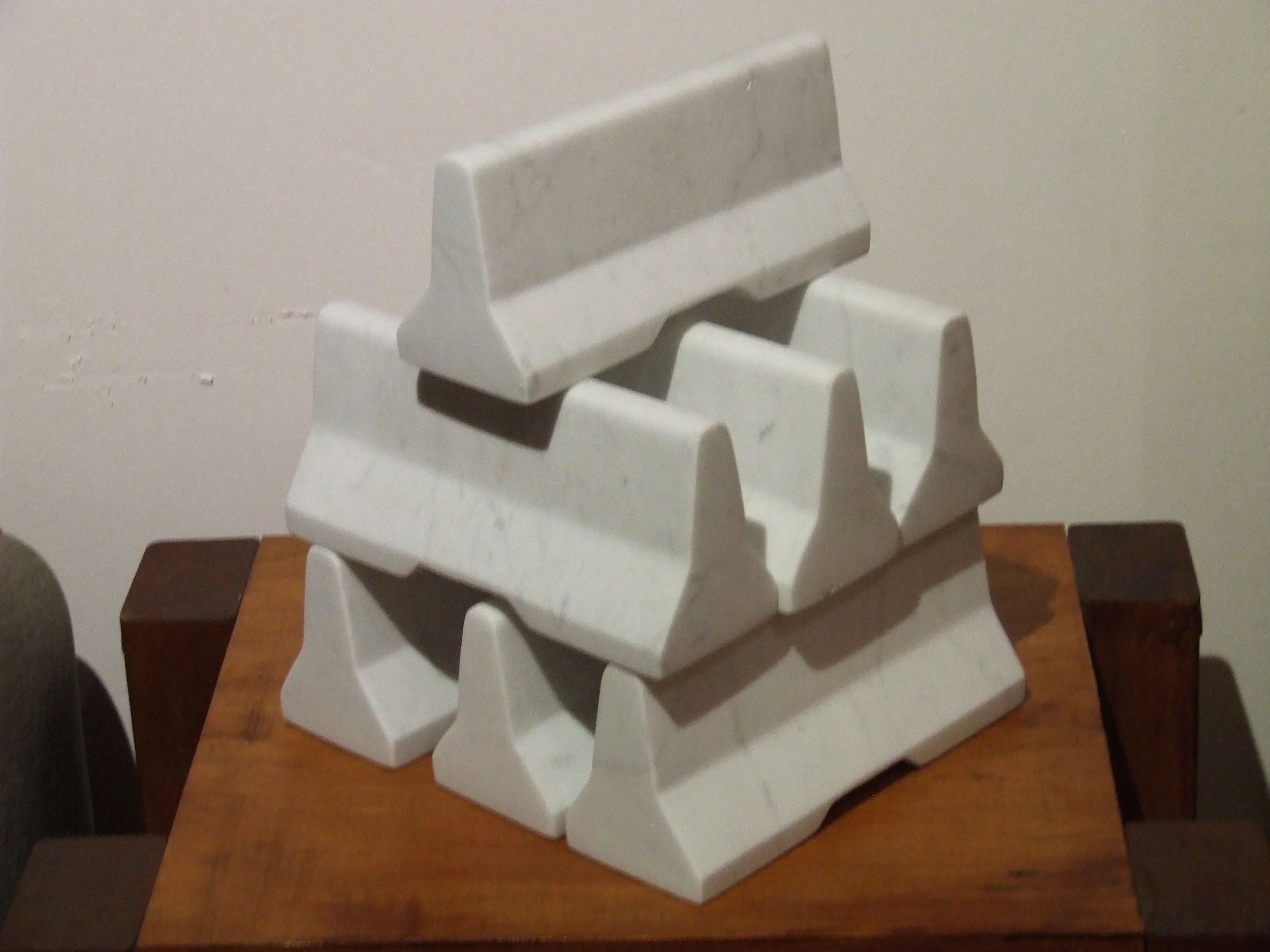 "INVITATION" 2007 carrara marble 7 pieces
