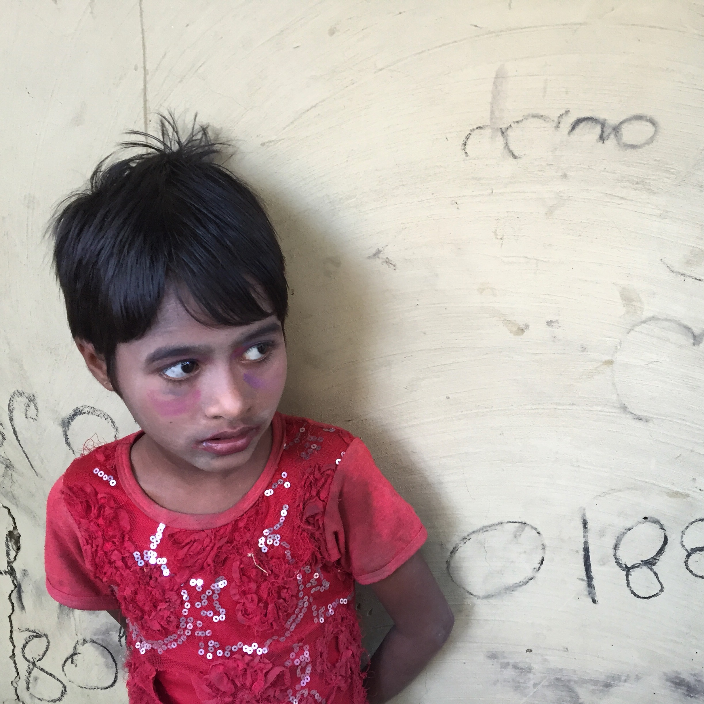  TEKNAF | A Rohingya girl poses for us in Leda camp, a site for unregistered refugees in Teknaf. Since the October counterinsurgency campaign launched by Myanmar authorities nearly 70,000 Rohingyas have fled to Bangladesh. January 18, 2017.&nbsp; 