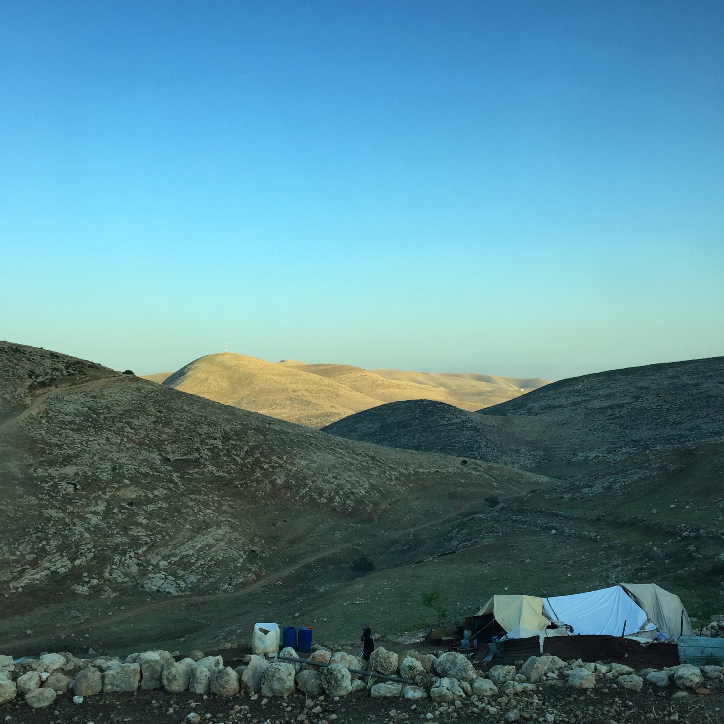  KHIRBET TANA | An improvised settlement in Khirbet Tana, where families settled after their homes were demolished by the Israeli army in February, after an Israeli court order was issued against unauthorized building in the area. This village, which