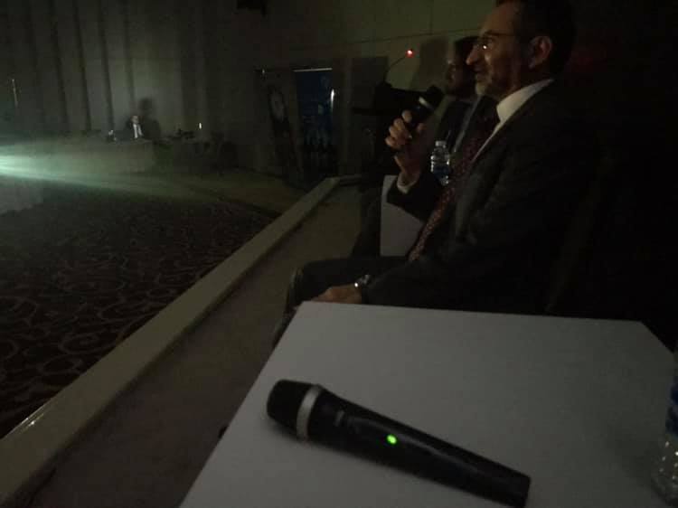 BAGHDAD | Irony is beautiful: Speaking at a power conference and the lights go out. The Electricity Ministry’s fast-track plans to add power to the grid in time for summer peak demand never quite materialized. Now the emphasis is on rehabilitating and upgrading existing infrastructure to boost power needs. An anonymous note left on a table read: “Give us electricity and stop organizing conferences”. July 11, 2019.