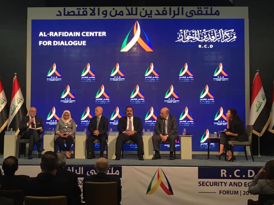  BAGHDAD | Great fun moderating the energy panel at RCD Forum, with speakers including Deputy Prime Minister and Oil Minister Thamir Ghadhban, Former Oil Minister Hussein Shahristani, Chair of Parliament’s Oil and Gas Committee Haibat al-Halbousi, Ku