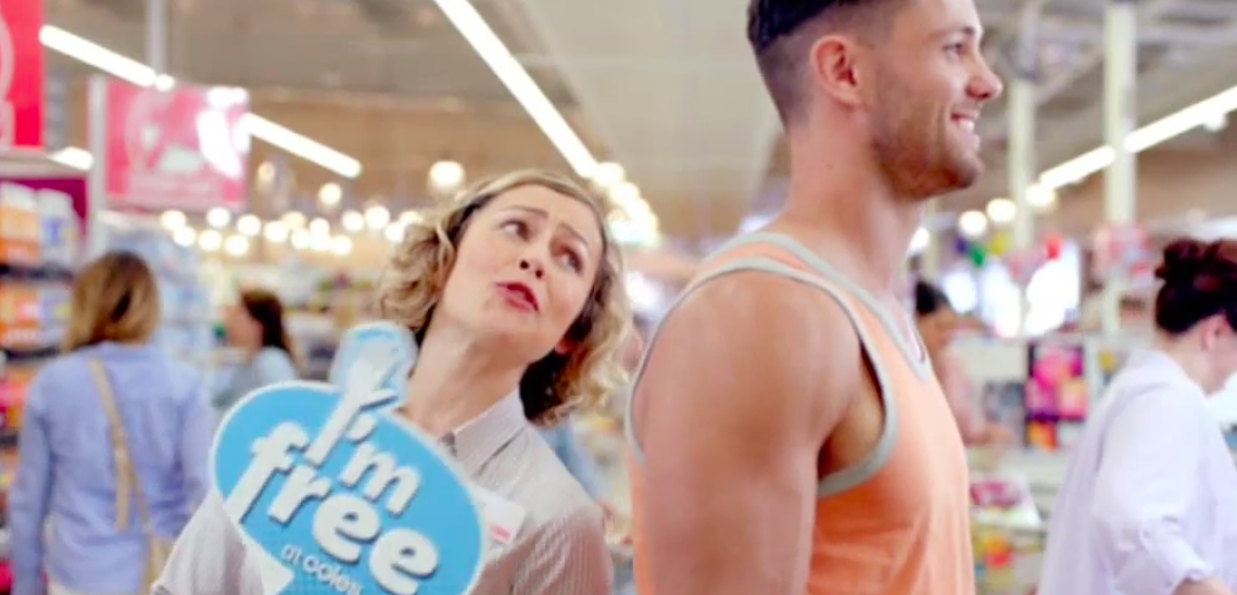 Coles Easter TVC "I'm Free" received immediate backlash after ad featured a female staff member using the sign suggestively. 