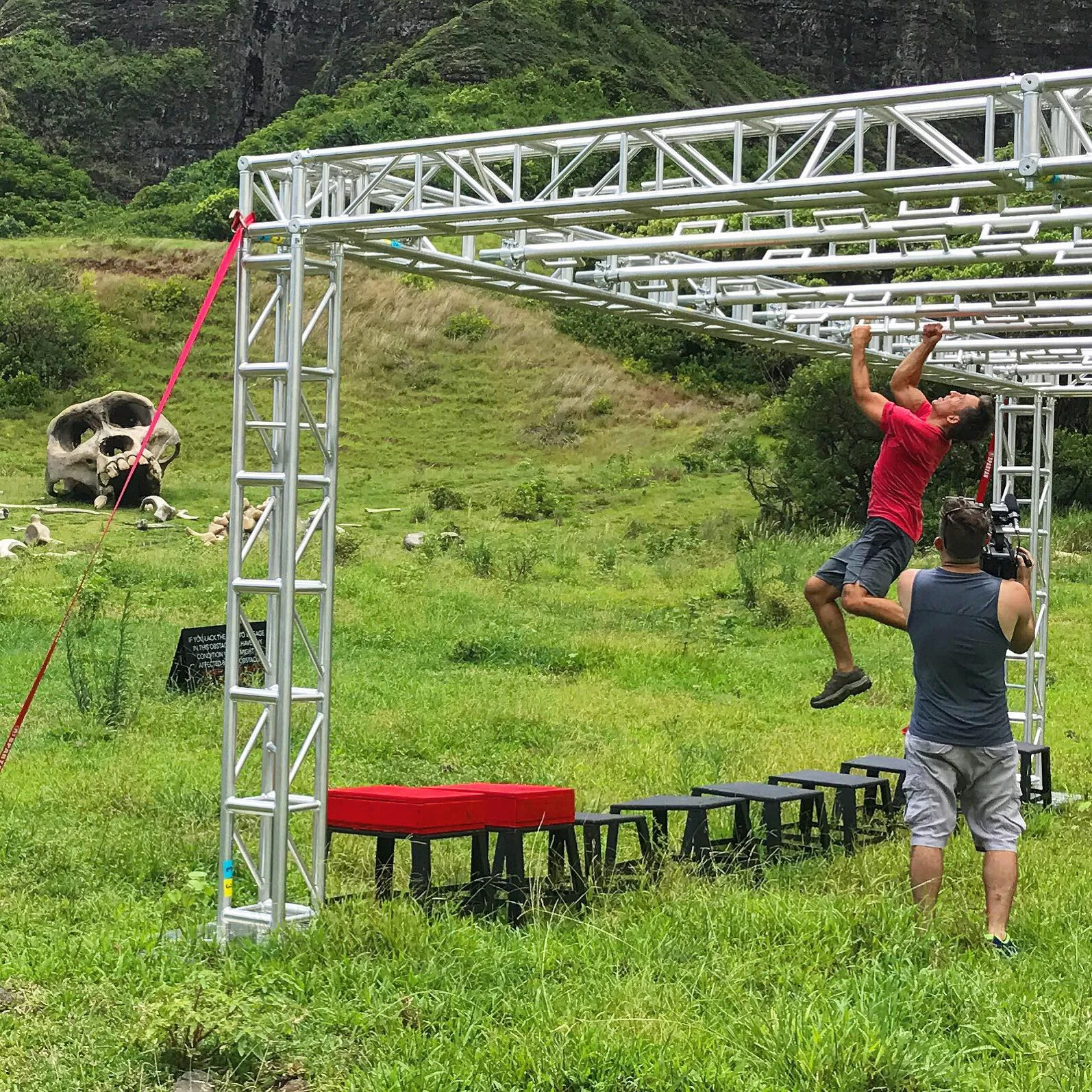 Joe on the "Twister" at the Hawaii Spartan Race