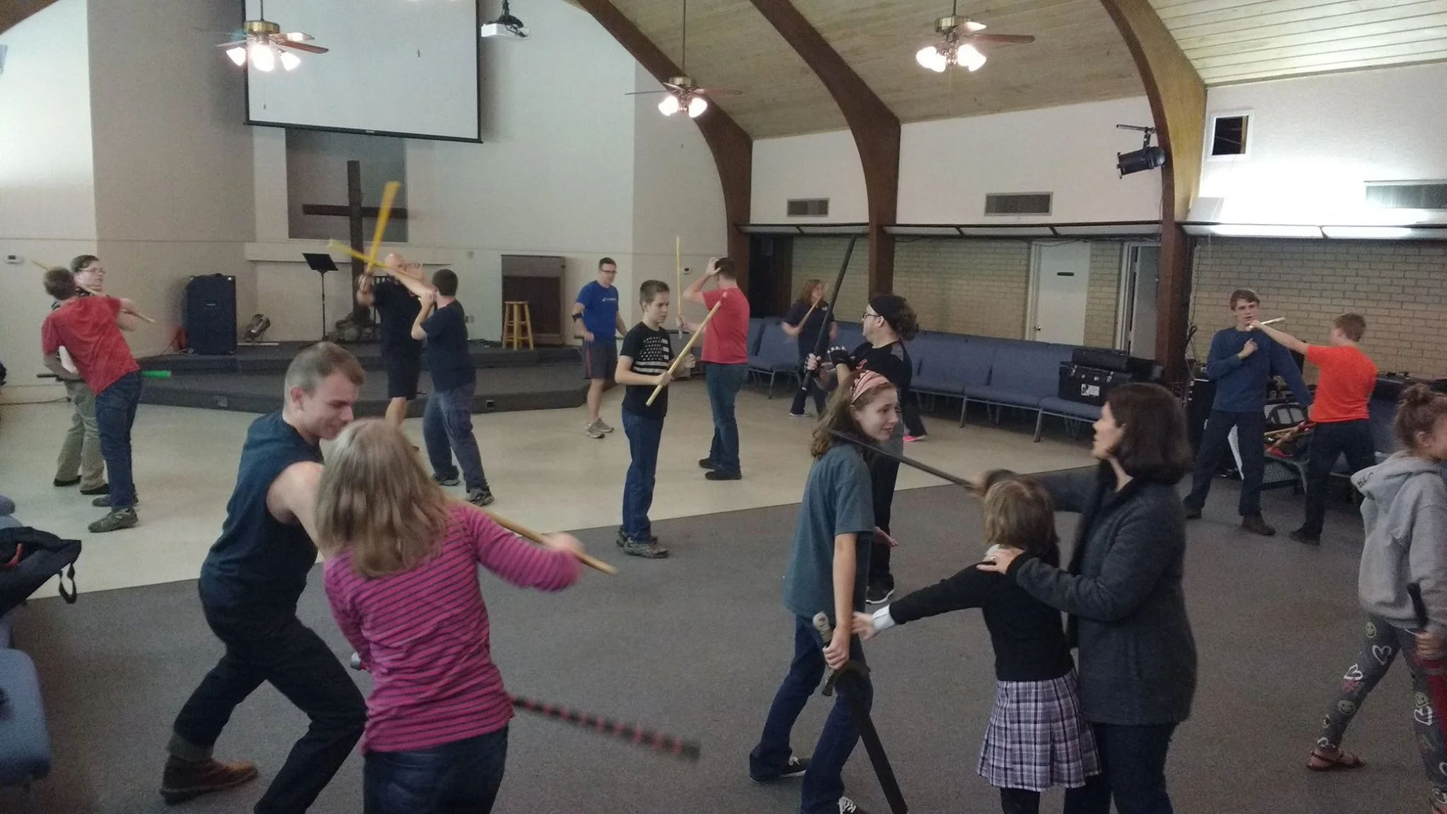 General class with cudgel