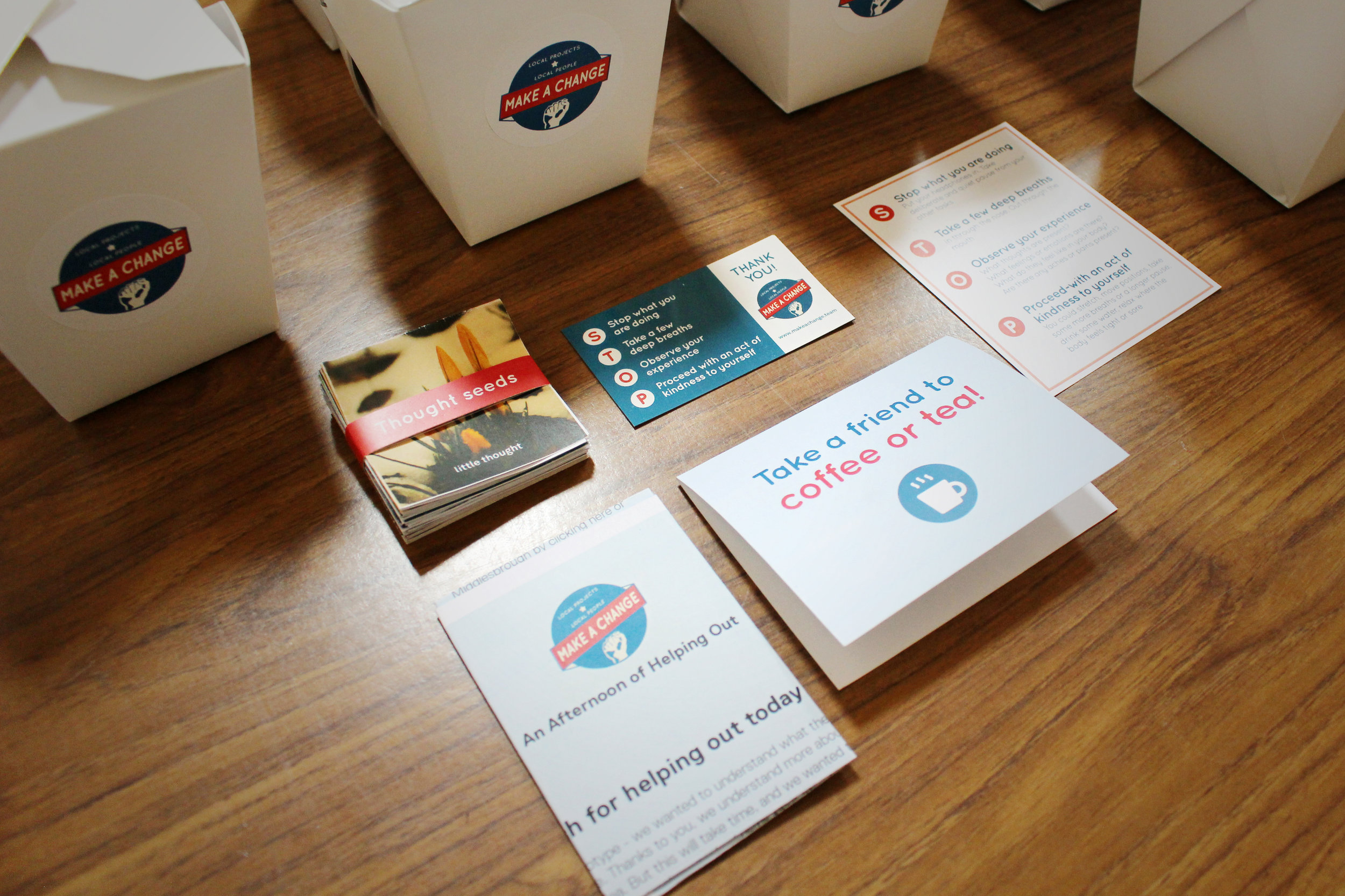 Take away box for all participants