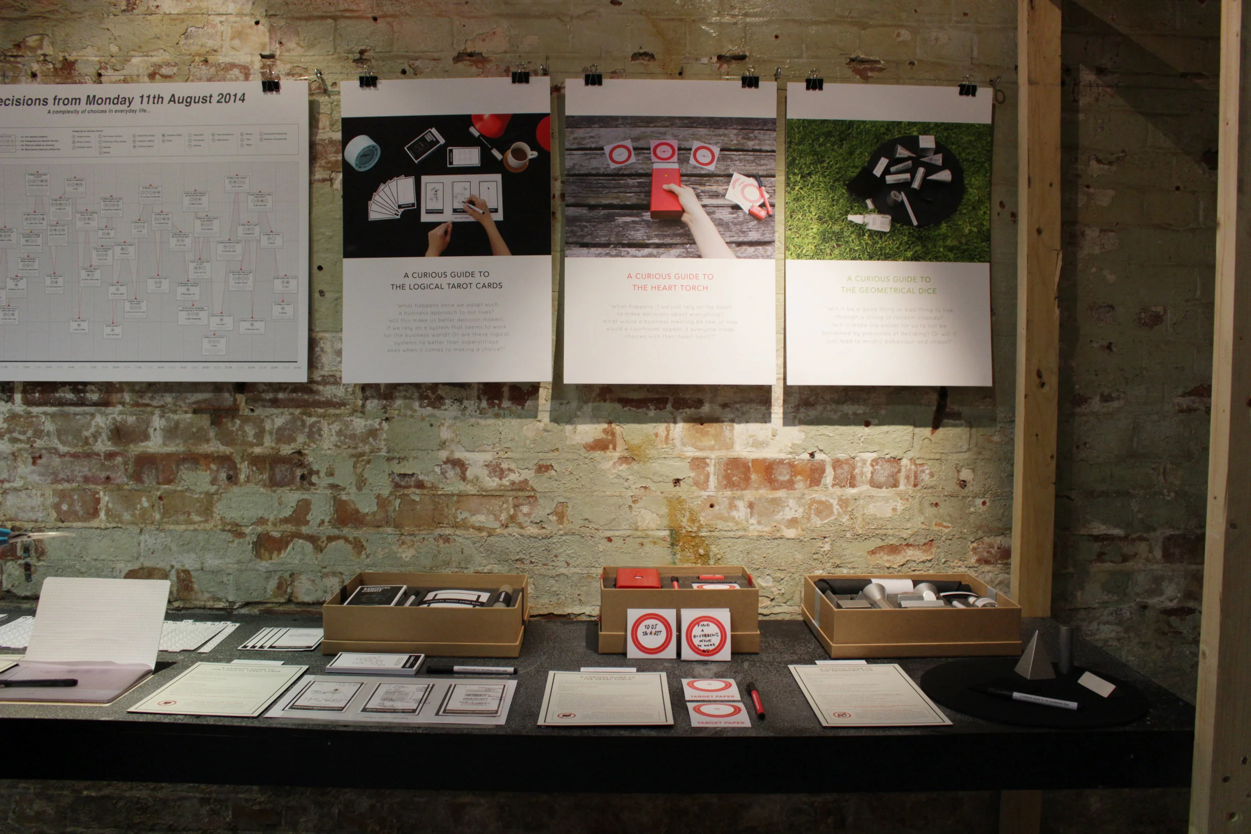 Exhibition Display at Shoreditch Town Hall Basement Gallery, as Part of London Design Festival