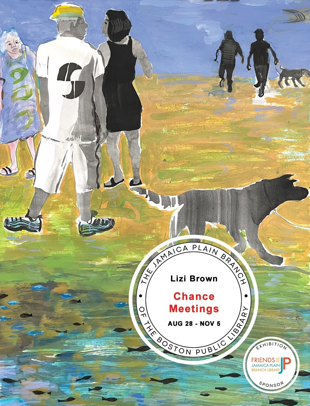Gallery reception - @lizibrown21 's solo exhibition Chance Meetings opens on August 28 at @bpljamaicaplain Join us at the opening reception from 5:30pm-7:30pm.

#bostonart