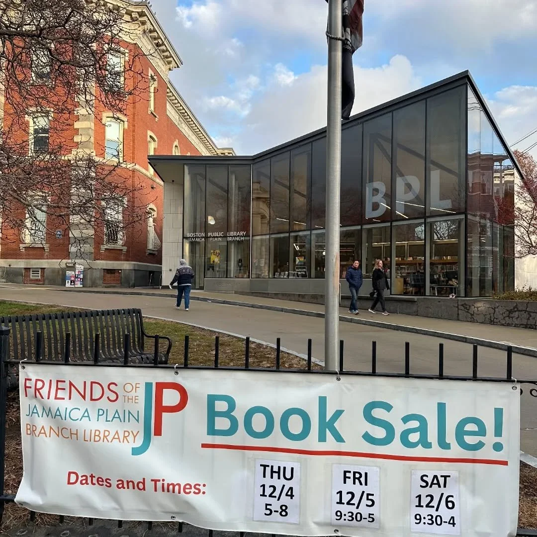 Sign is up! Less than two weeks until the Friends of the Jamaica Plain Branch Library Book Sale. Our biggest of the year! #bostonbookstagram #jamaicaplain #bpl #booksales