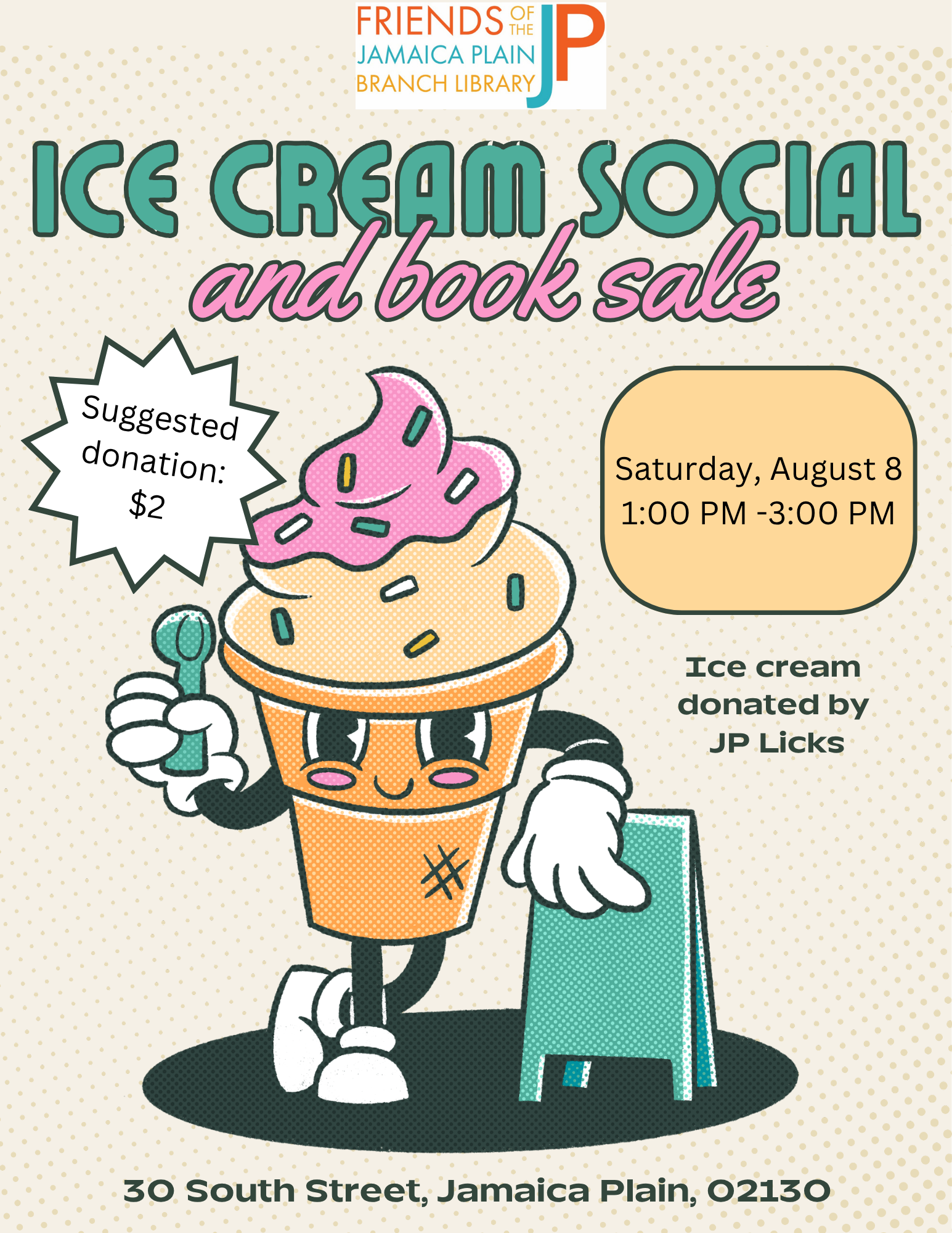 Ice Cream Social &amp; Pop-Up Book Sale