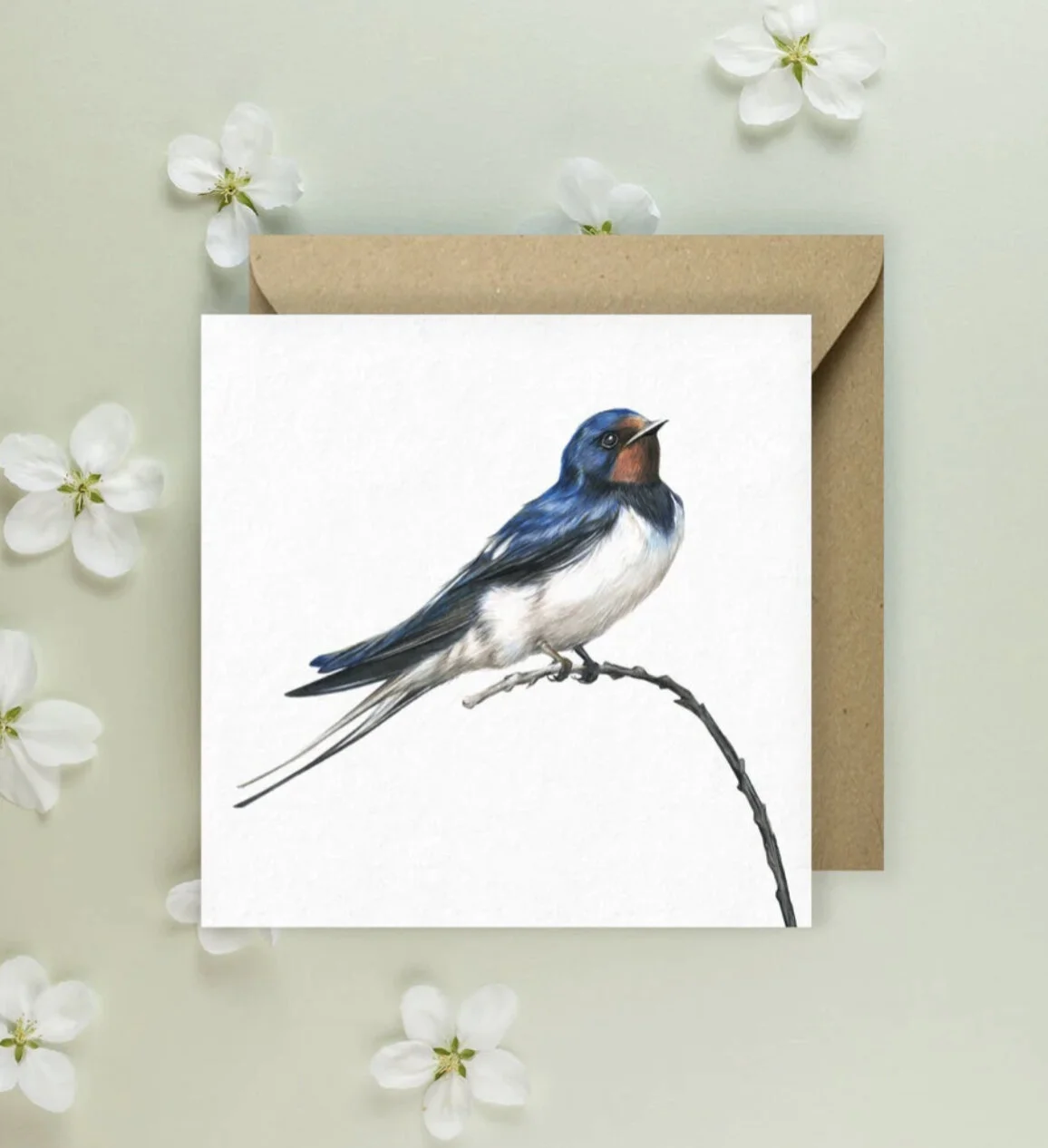 Kimberley Dewhurst 'Swallow' Greeting Card (Copy)