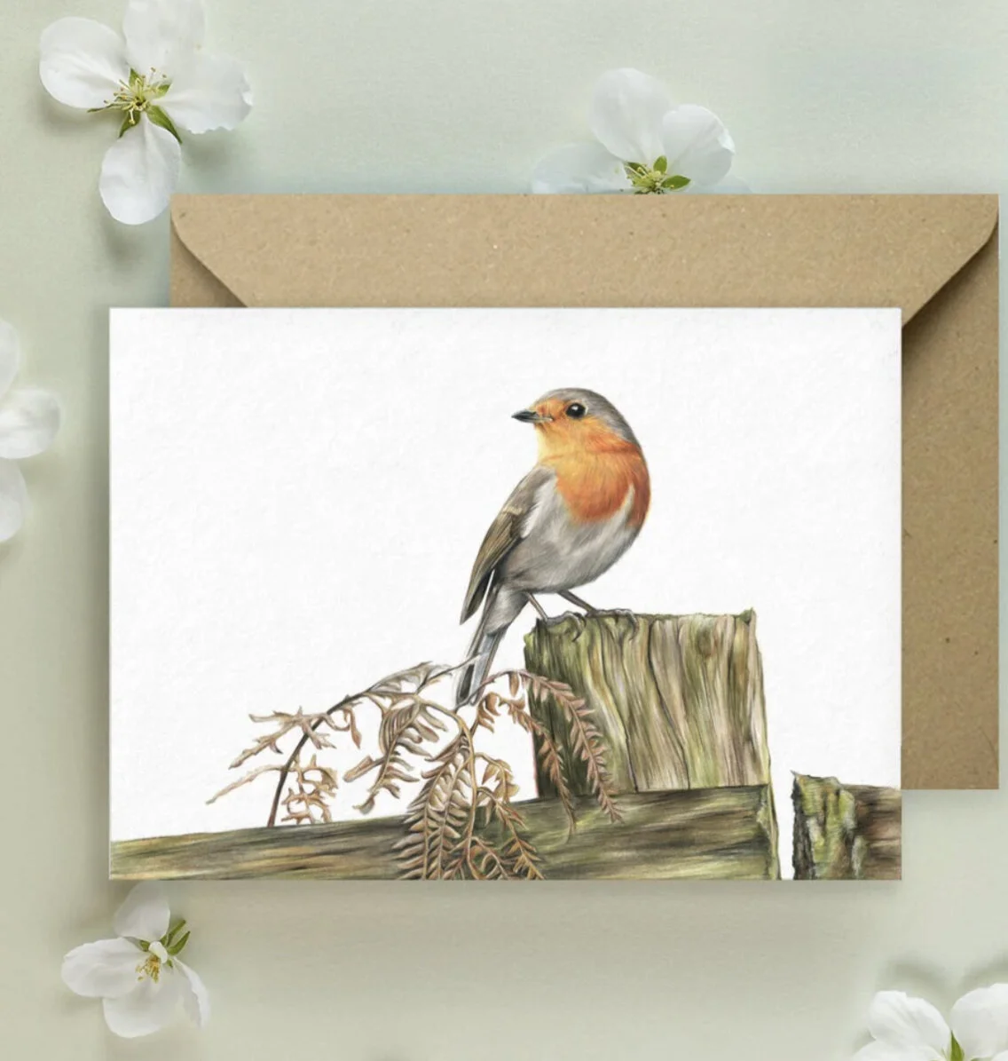 Kimberley Dewhurst 'Robin' Greeting Card