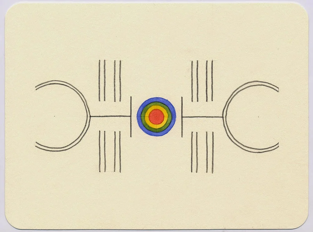 Jesse Bransford, To Escape from Prison (4), 2014, 7 1/2 x 5 1/2”, Watercolor and graphite on paper.