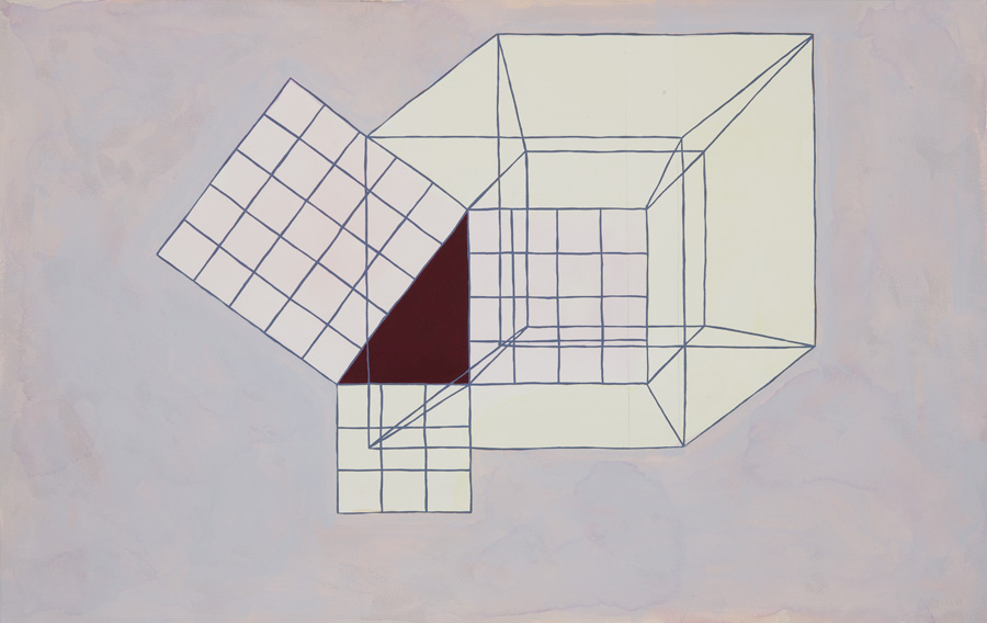 Jesse Bransford, Expanding From a Single Point (Saturn, Mars, Jupiter) , 2011, 39.75x25.25", Acrylic, ink, watercolor and graphite on paper.