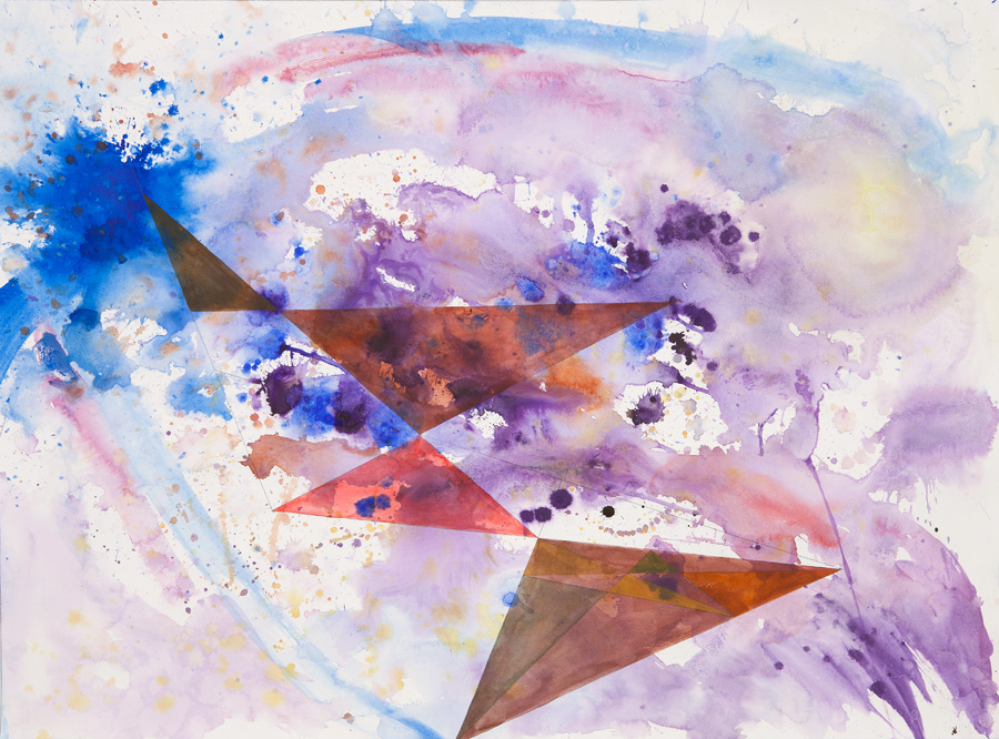 Jesse Bransford, In Jupiter's Wake , 2011, 29.75x22", Acrylic, ink, watercolor and graphite on paper.