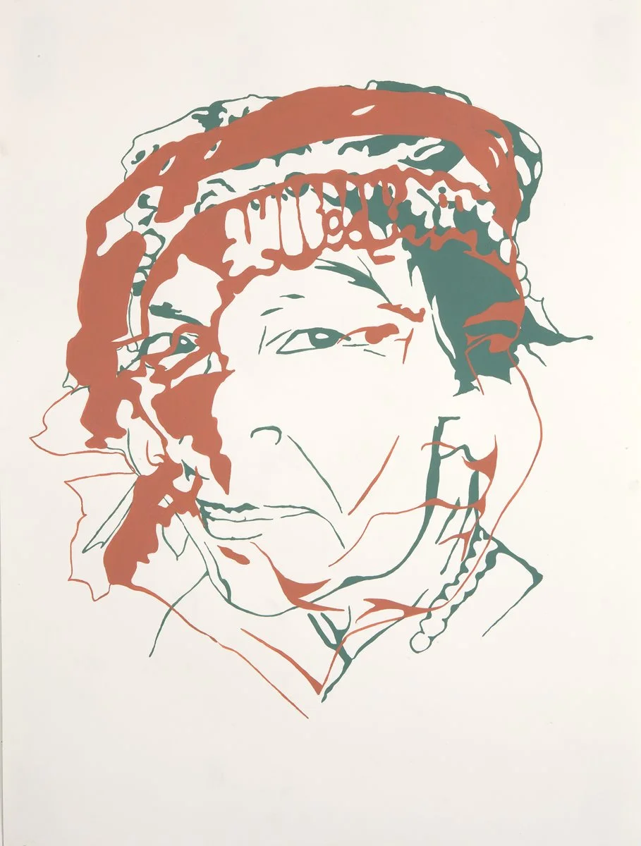 Jesse Bransford, Telepathy (Norma/Norma), 2007, 24x18” (1 of 5 pieces), Acrylic and graphite on paper.