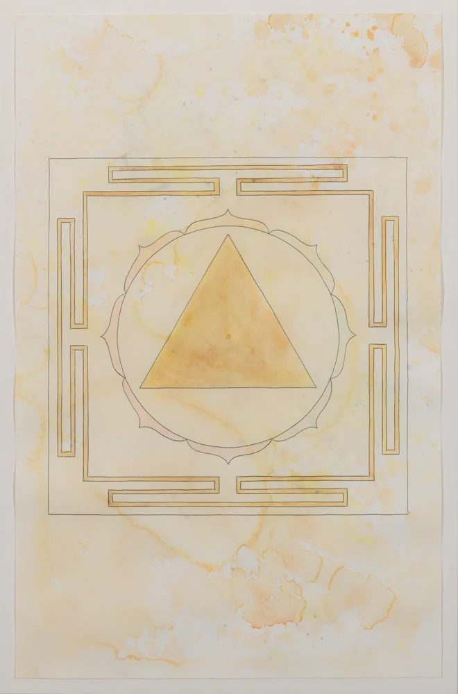 Jesse Bransford, Mahavidya Two – Tara, 2017, 25 x 39”, Watercolor and graphite on paper.