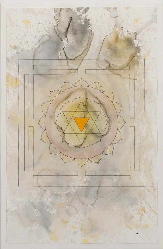 Jesse Bransford, Mahavidya Nine – Matangi, 2017, 25 x 39”, Watercolor and graphite on paper.
