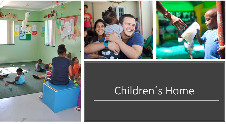 O Children's Home - oferece cuidado em tempo integral para 49 bebês e crianças de 0 - 5 anos de idade. Essas crianças foram negligenciadas, abandonadas, abusadas ou são órfãos. E são aceitos na casa independentemente do estado do HIV, raça ou gênero.