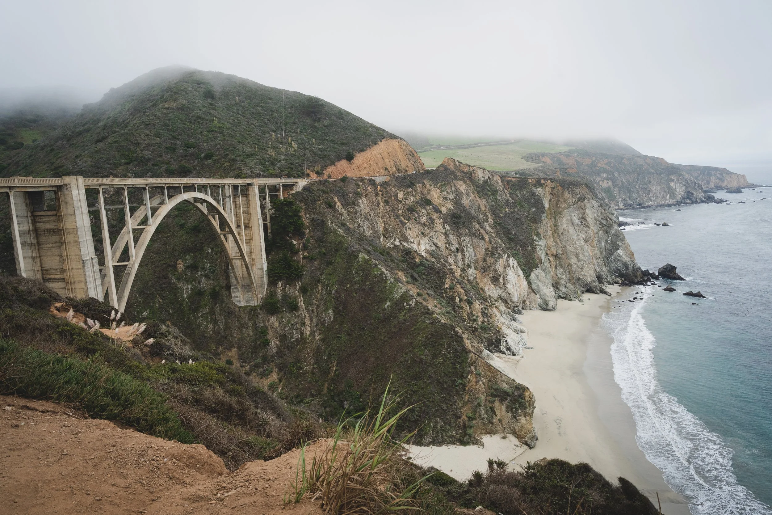 Bixby Creek Bridge over Big Sur coastline