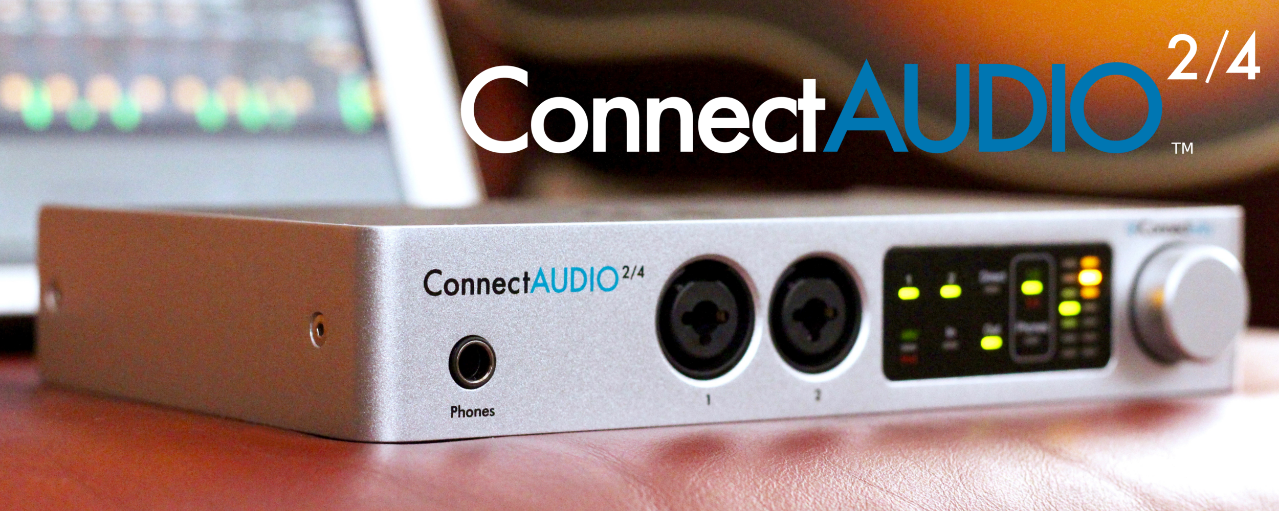 caudio-24 iConnectivity ConnectAUDIO2/4 Touch Controlled 2-Input 4-Output Audio & MIDI Interface
